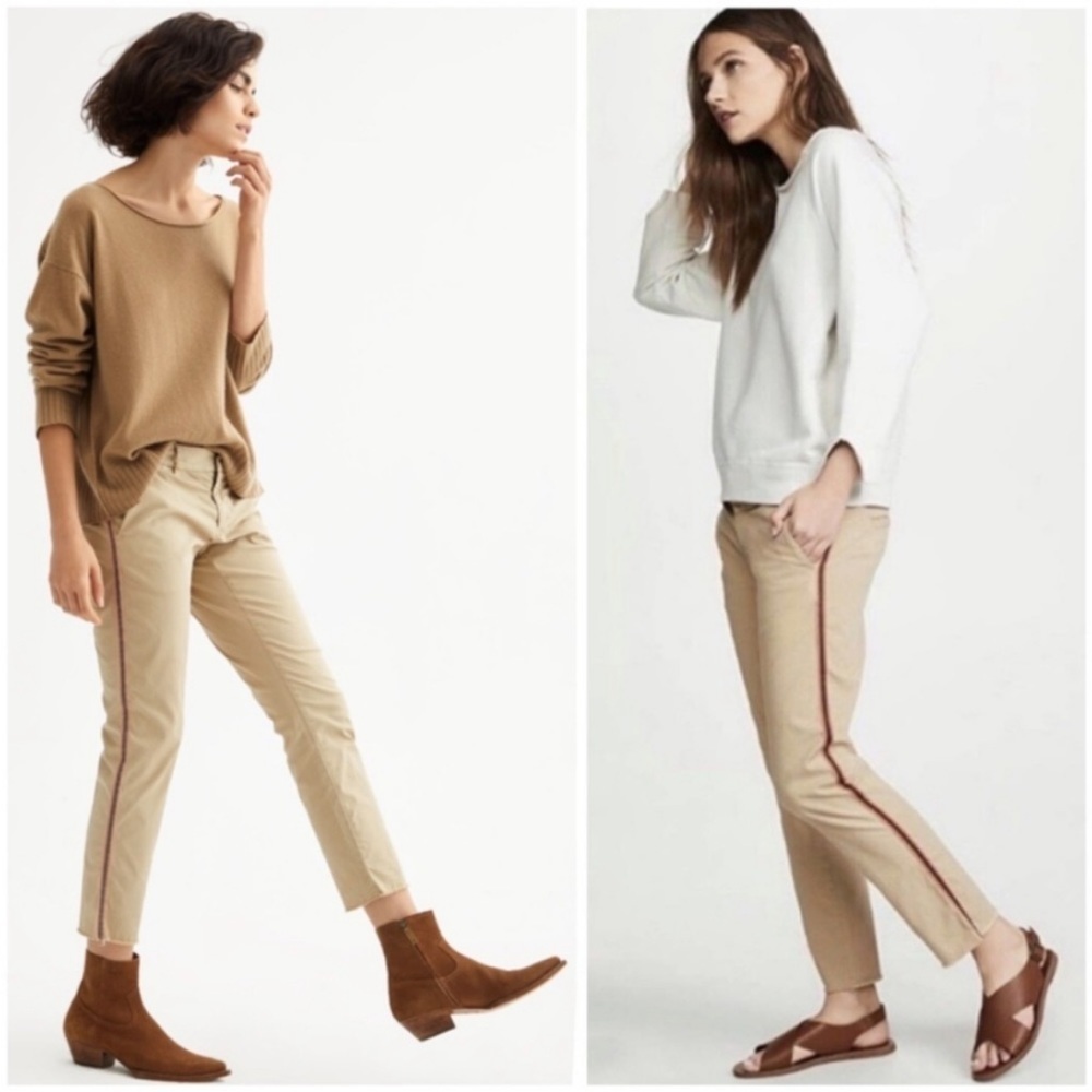 Nili Lotan East Hampton Desert Sand Stripe Pants
